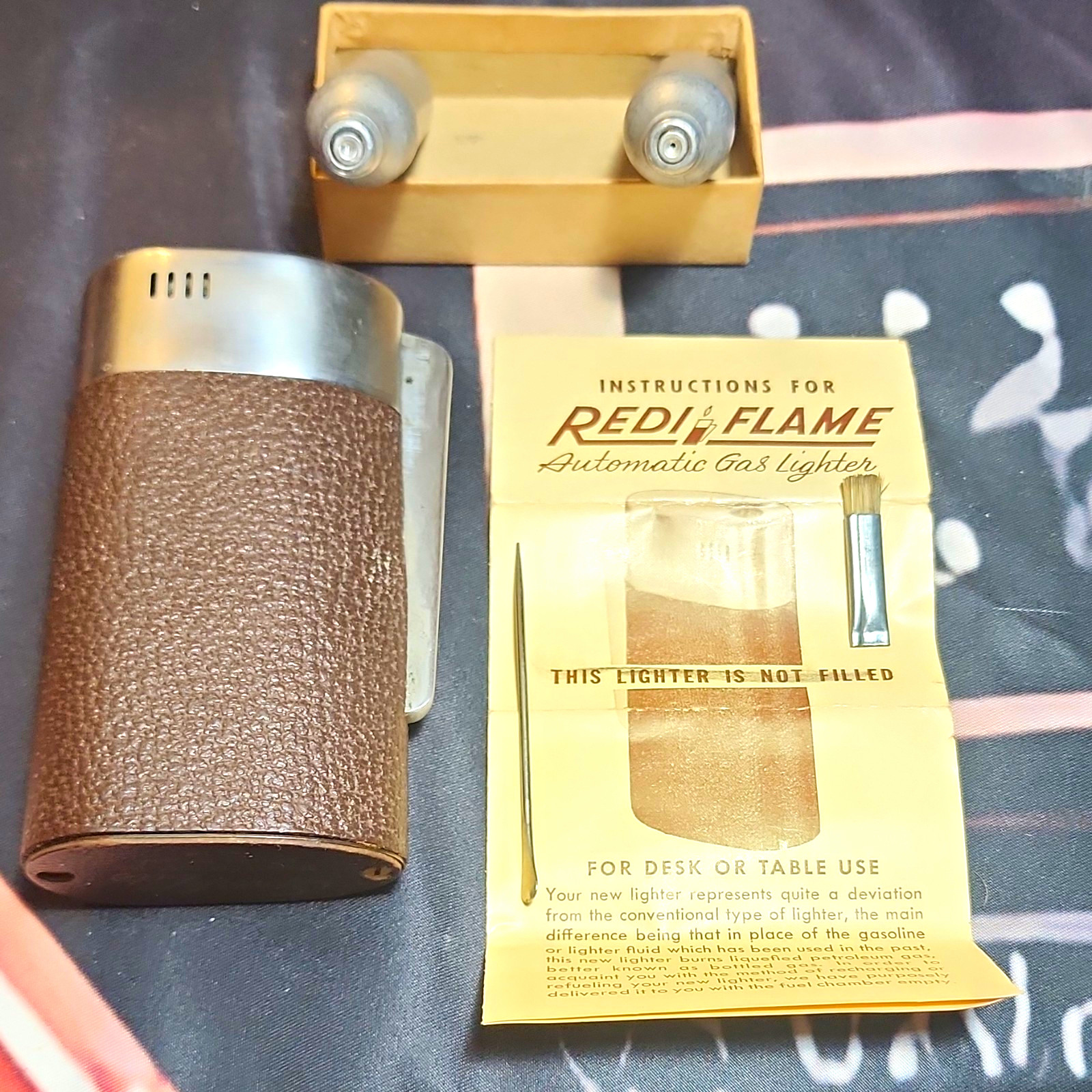 RARE 1950s No. 175 Spark-Lite Redi-Flame Automatic Gas Lighter Complete Set RARE 1950s No. 175 Spark-Lite Redi-Flame Automatic Gas Lighter Complete Set