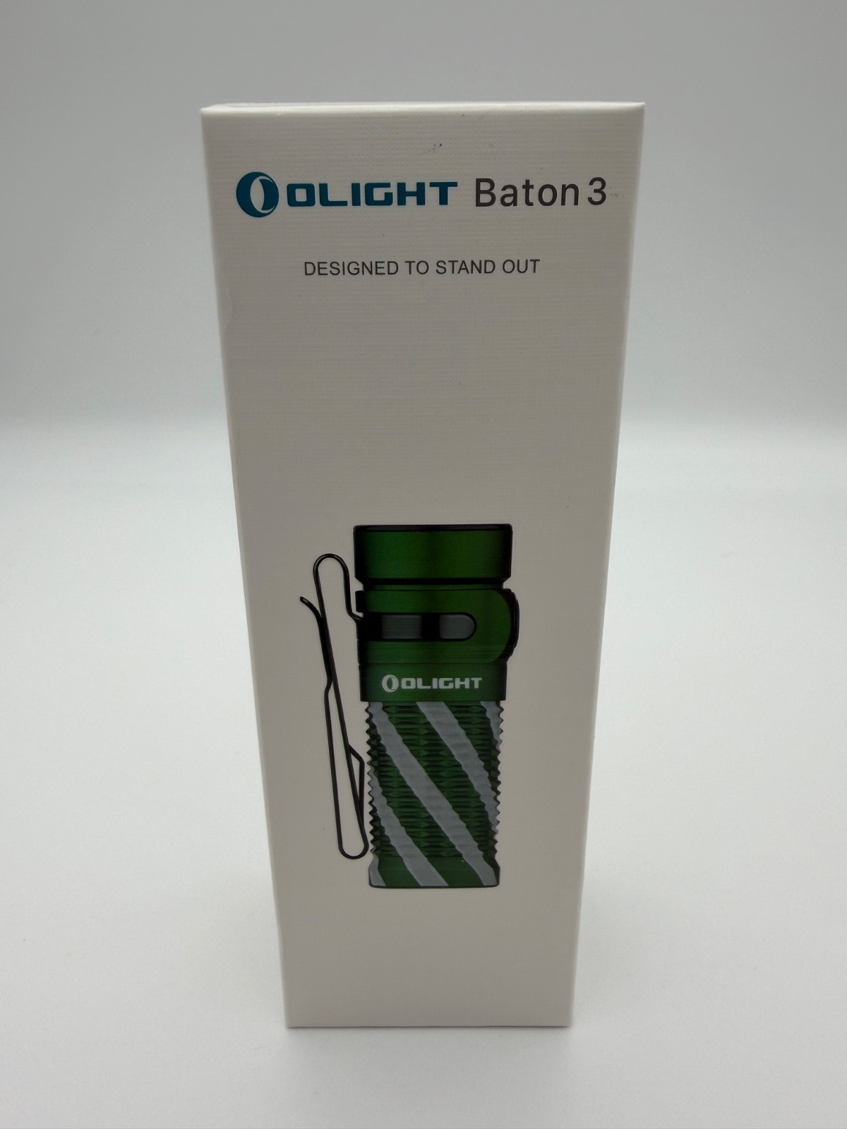Olight Baton 3 Christmas Green Rechargeable EDC Flashlight 1200 Lumens NEW