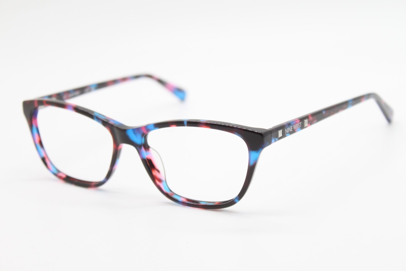 NEW NINE WEST NW5223 411 BLACK BLUE PINK AUTHENTIC EYEGLASSES 54-15