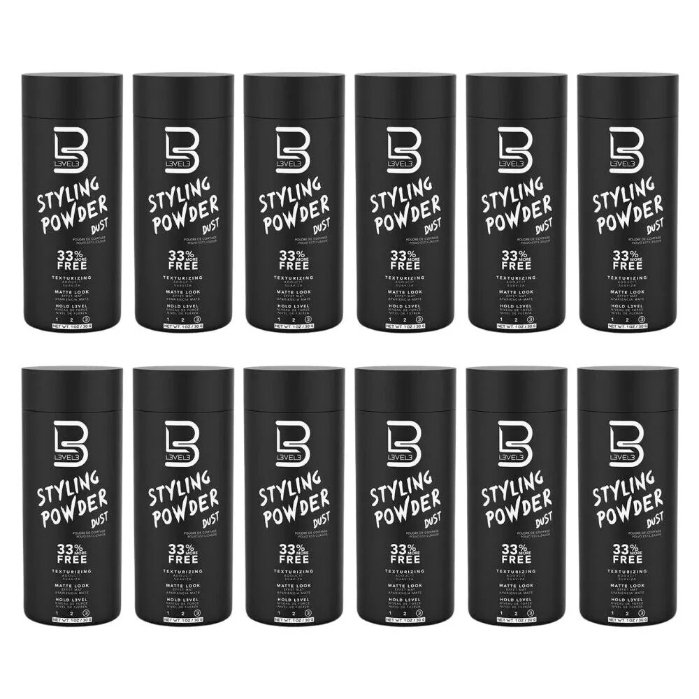 L3VEL3 Styling Powder Dust /Texturizing/Matte Look/Hold Level3 (12 PACK) L3VEL3 Styling Powder Dust /Texturizing/Matte Look/Hold Level3 (12 PACK)