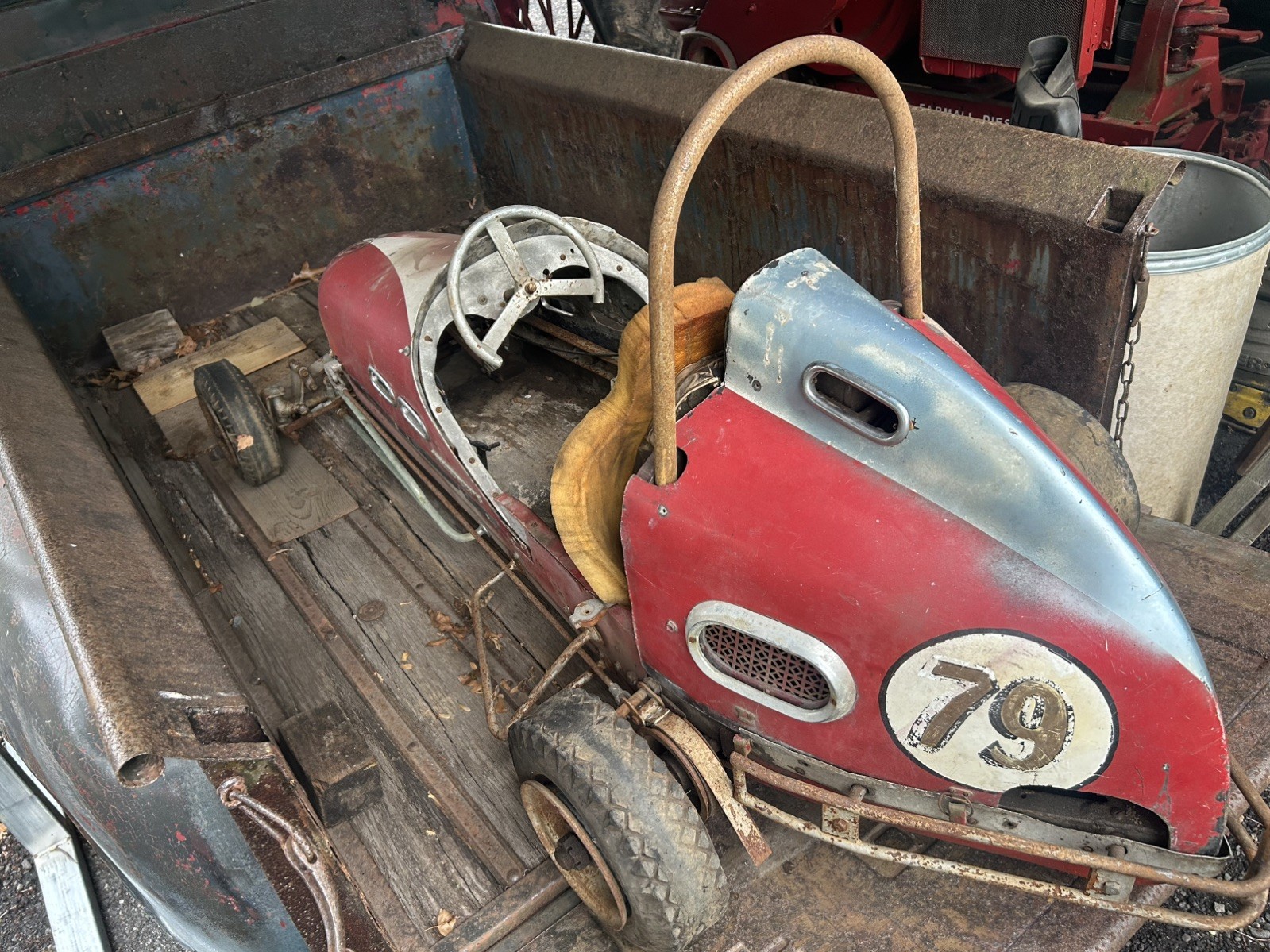 SEE Rare Barn Find Wahlborg 1/4 Midget Race Car Racer Vintage Sprint Indy Nascar