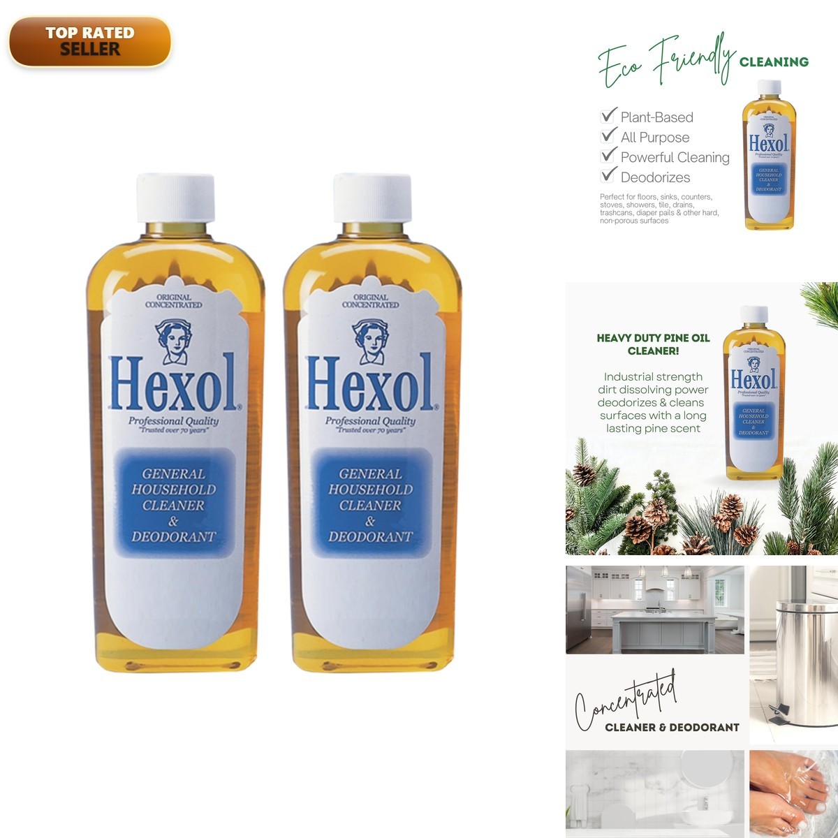 Hexol Concentrated Household Cleaner 16oz 2 Pack