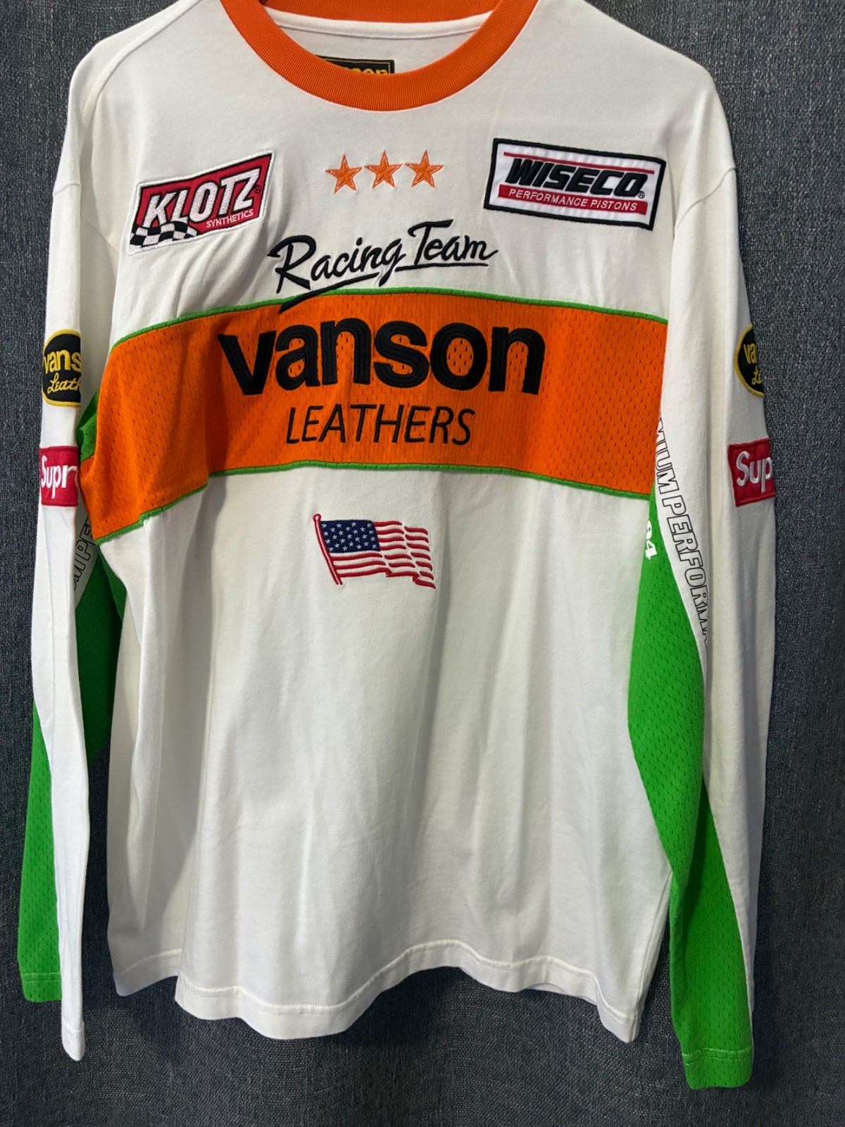 Limited Edition Supreme Vanson Leathers Long Sleeve Size Medium New Limited Edition Supreme Vanson Leathers Long Sleeve Size Medium New