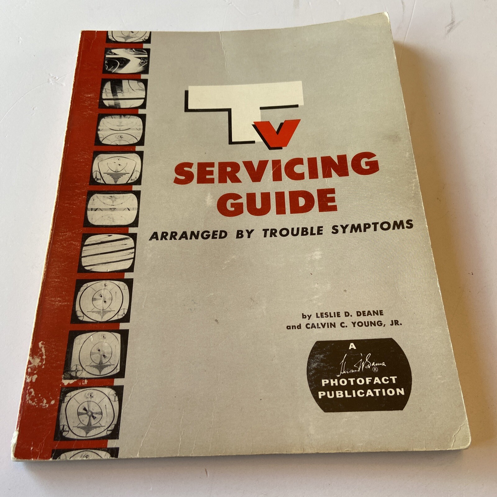 Vintage 1971 TV Servicing Guide Arranged by Trouble Symptoms Television Deane #F