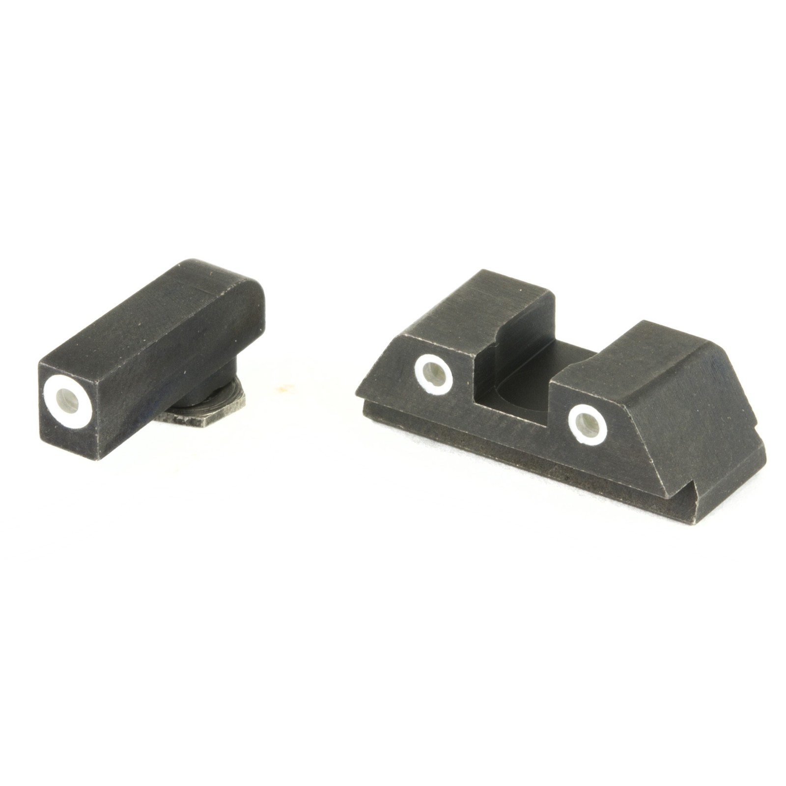 AmeriGlo GL430 Classic Tritium Sight Set for Gl Green Tritium White Outline Fron