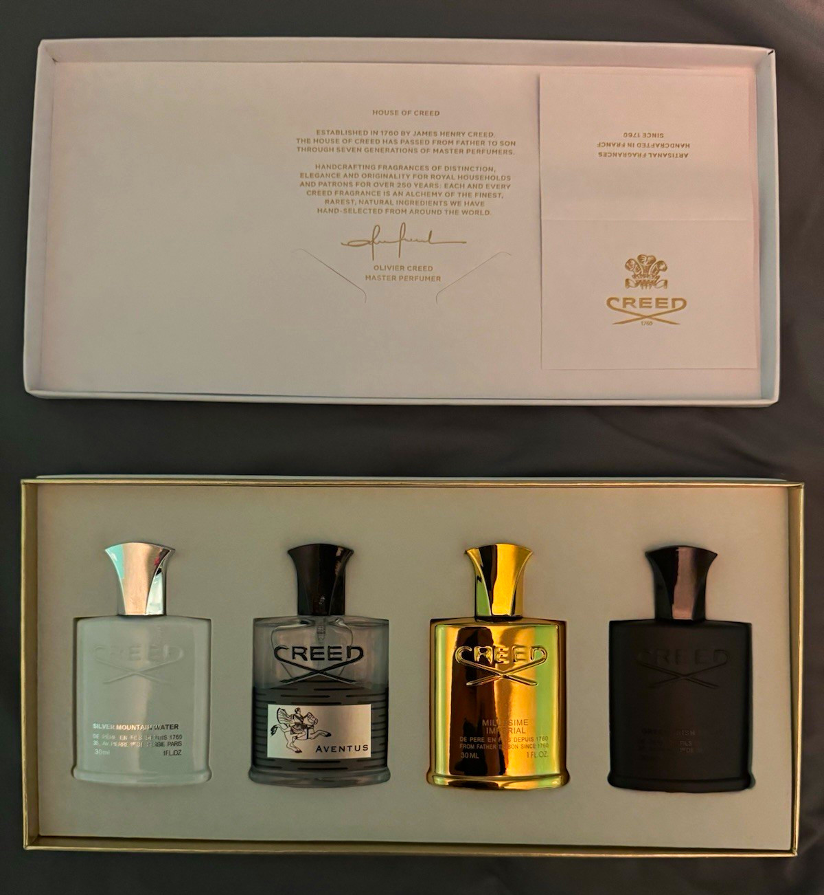 Creed 4-Piece Travel Size Gift Set 30ml Spray Aventus Men’s Cologne
