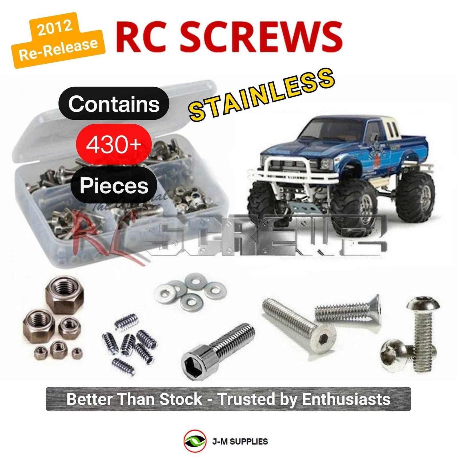RCScrewZ Stainless Screw Kit tam148 for Tamiya Bruiser 4x4 Truck (58519) | KIT