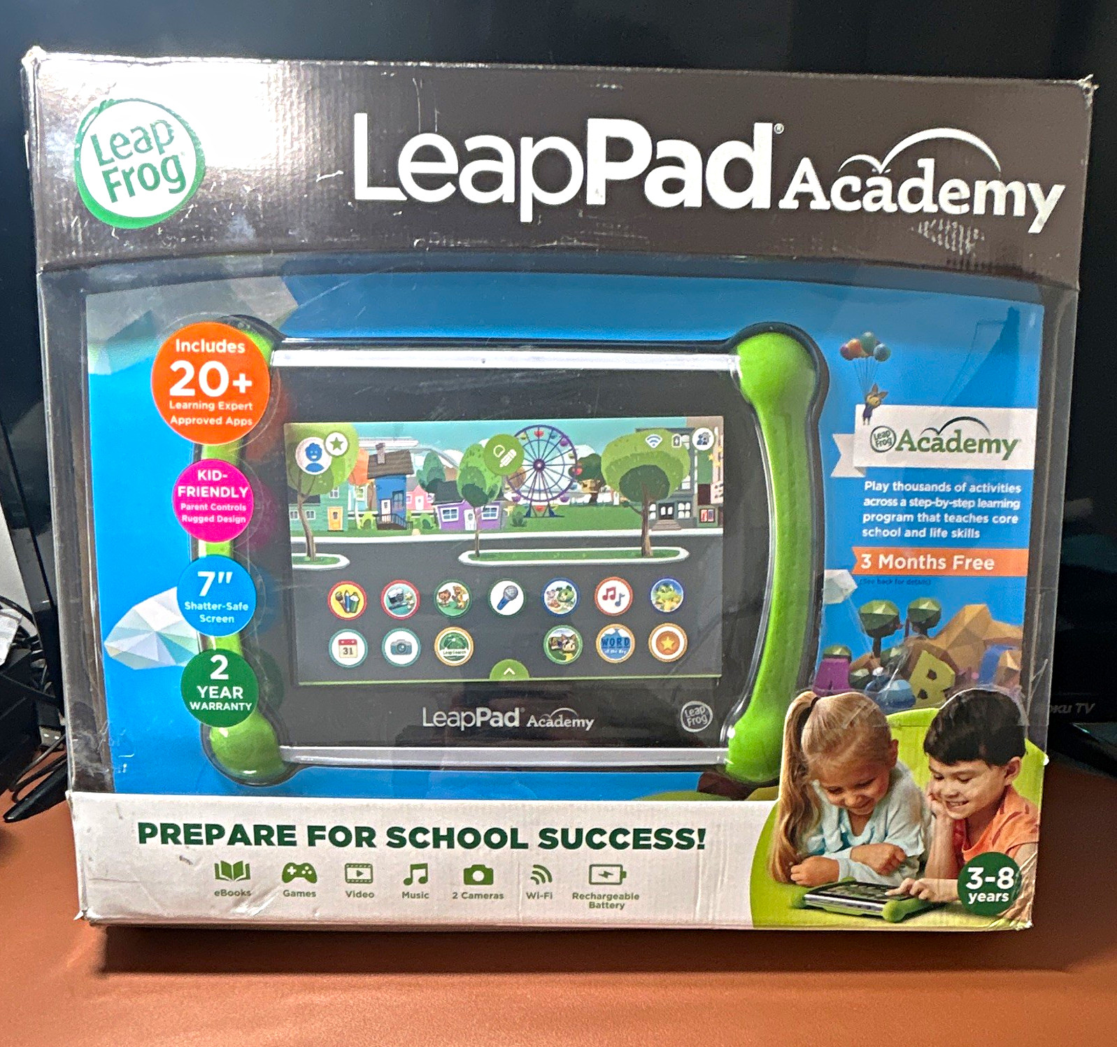 LeapFrog LeapPad Academy Kid-Friendly Learning Tablet for Ages 3-8