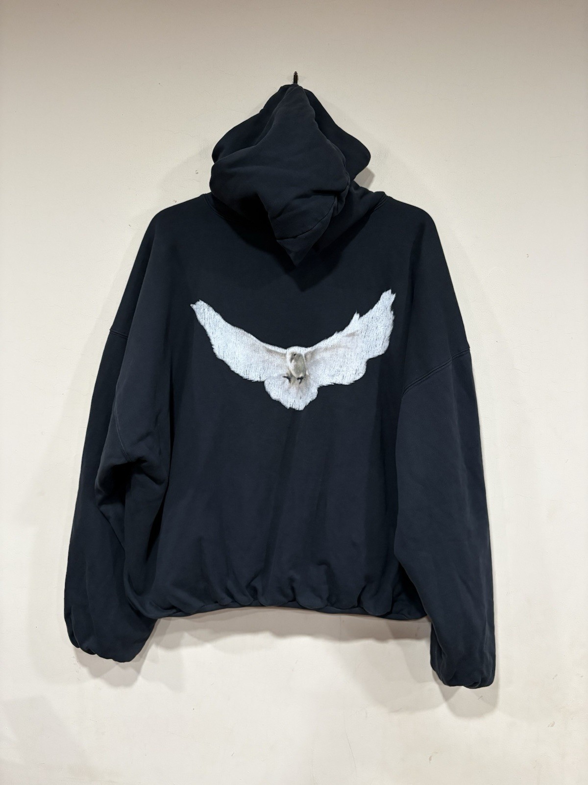 Yeezy Gap Engineered by Balenciaga Dove Hoodie \'Washed Black\' Size Small Yeezy Gap Engineered by Balenciaga Dove Hoodie \'Washed Black\' Size Small