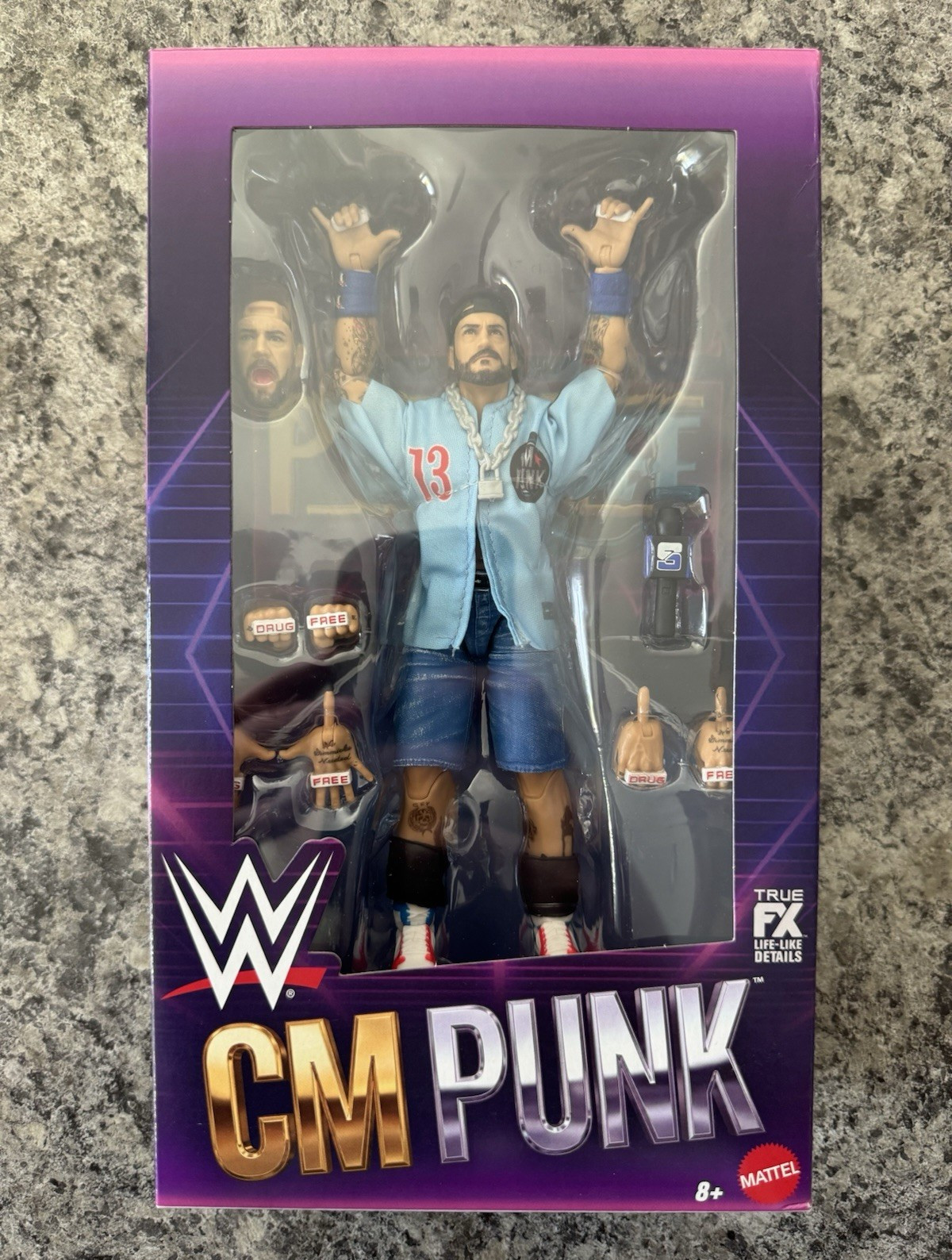 Mattel Elite Collection WWE CM Punk Punk Life figure - wrestling NEW