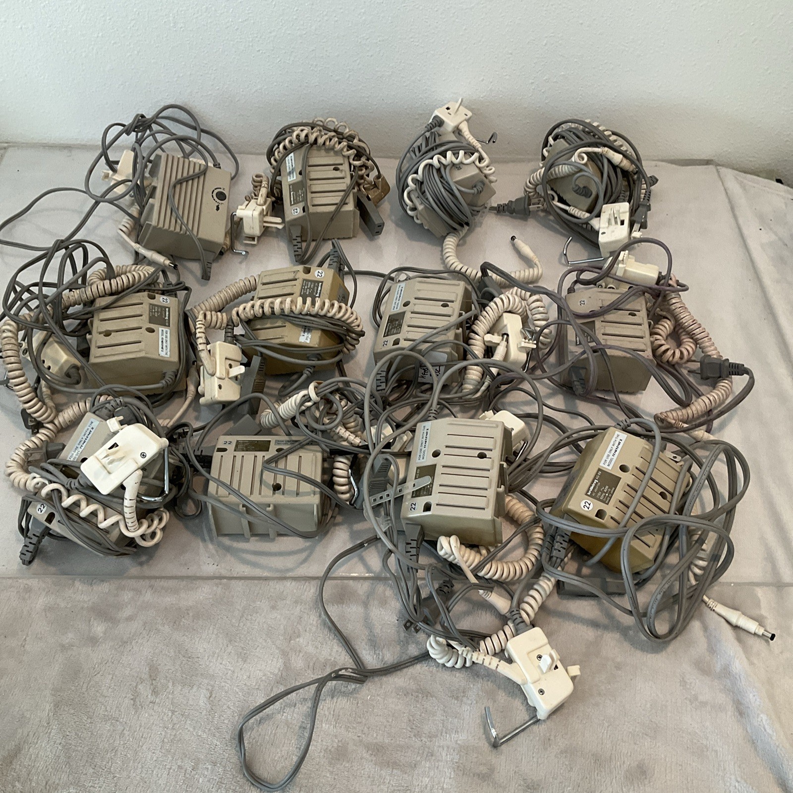 HUGE LOT OF 12 - VINTAGE AG-89 Brother Knitking  POWER SUPPLY For Compuknit III