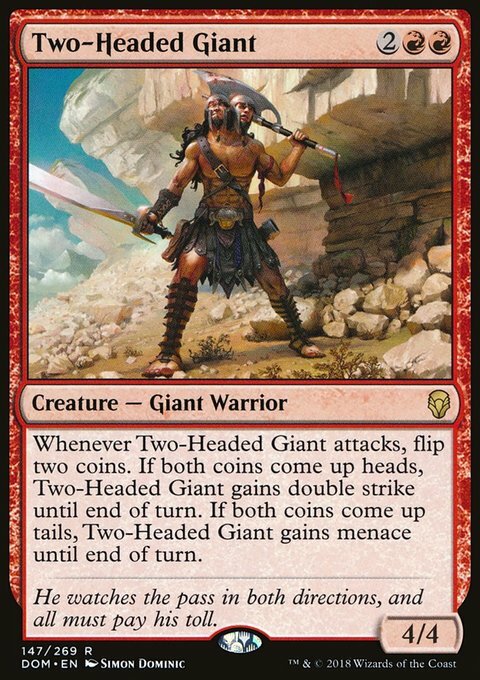Magic the Gathering MTG Two-Headed Giant (147) Dominaria   LP
