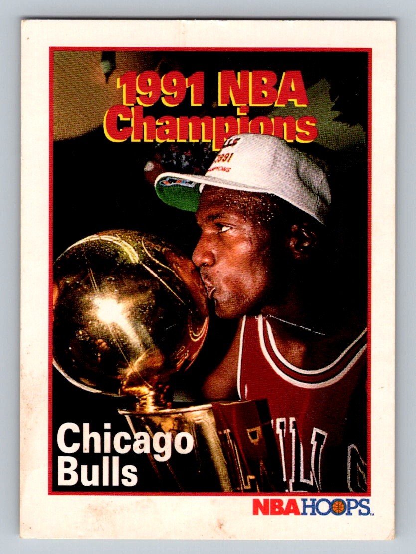 1991-92 Hoops 1991 NBA Champions #543 Chicago Bulls 1991-92 Hoops 1991 NBA Champions #543 Chicago Bulls