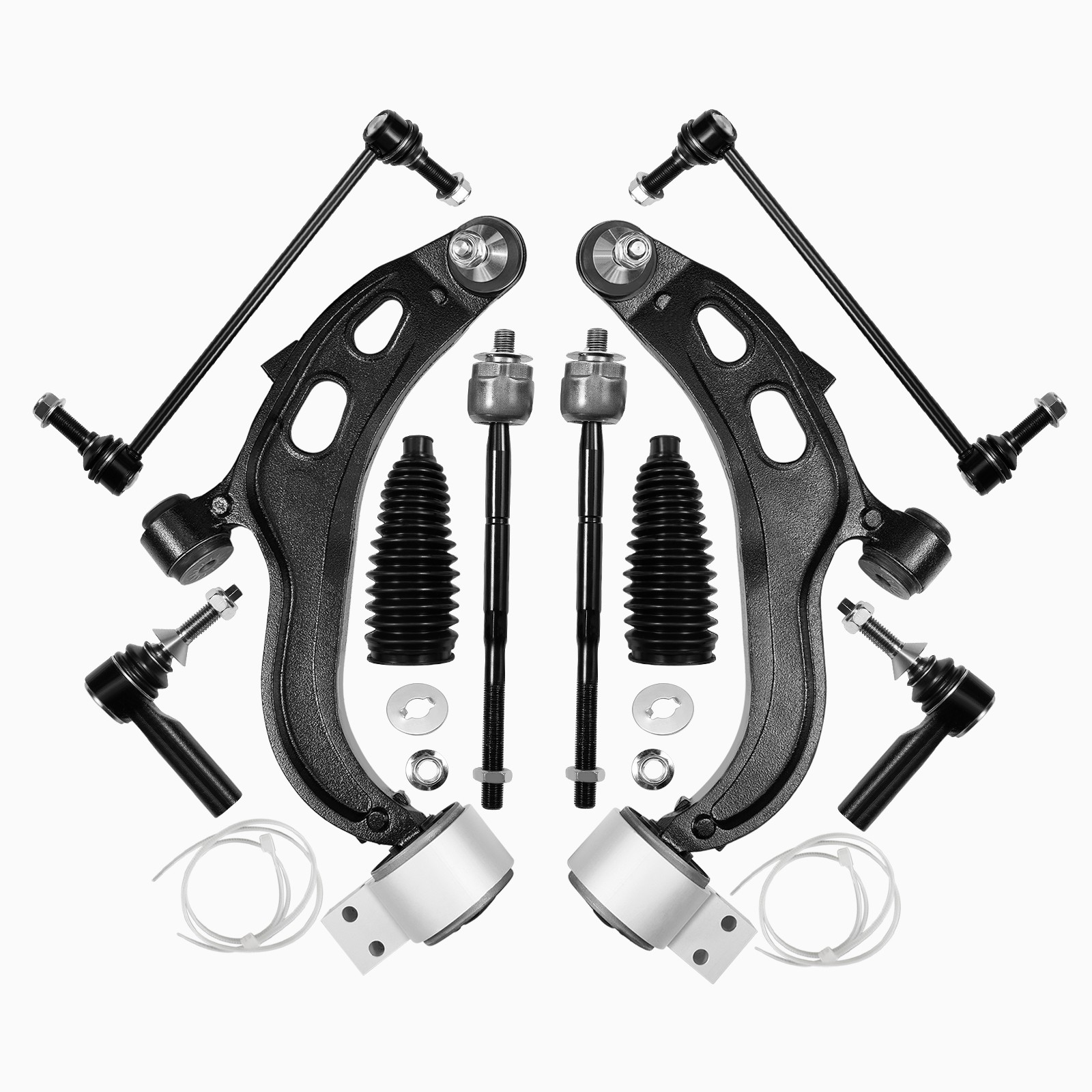 For 2013-2015 Ford Flex Front Lower Control Arms Sway Bars Tie Rods K622916