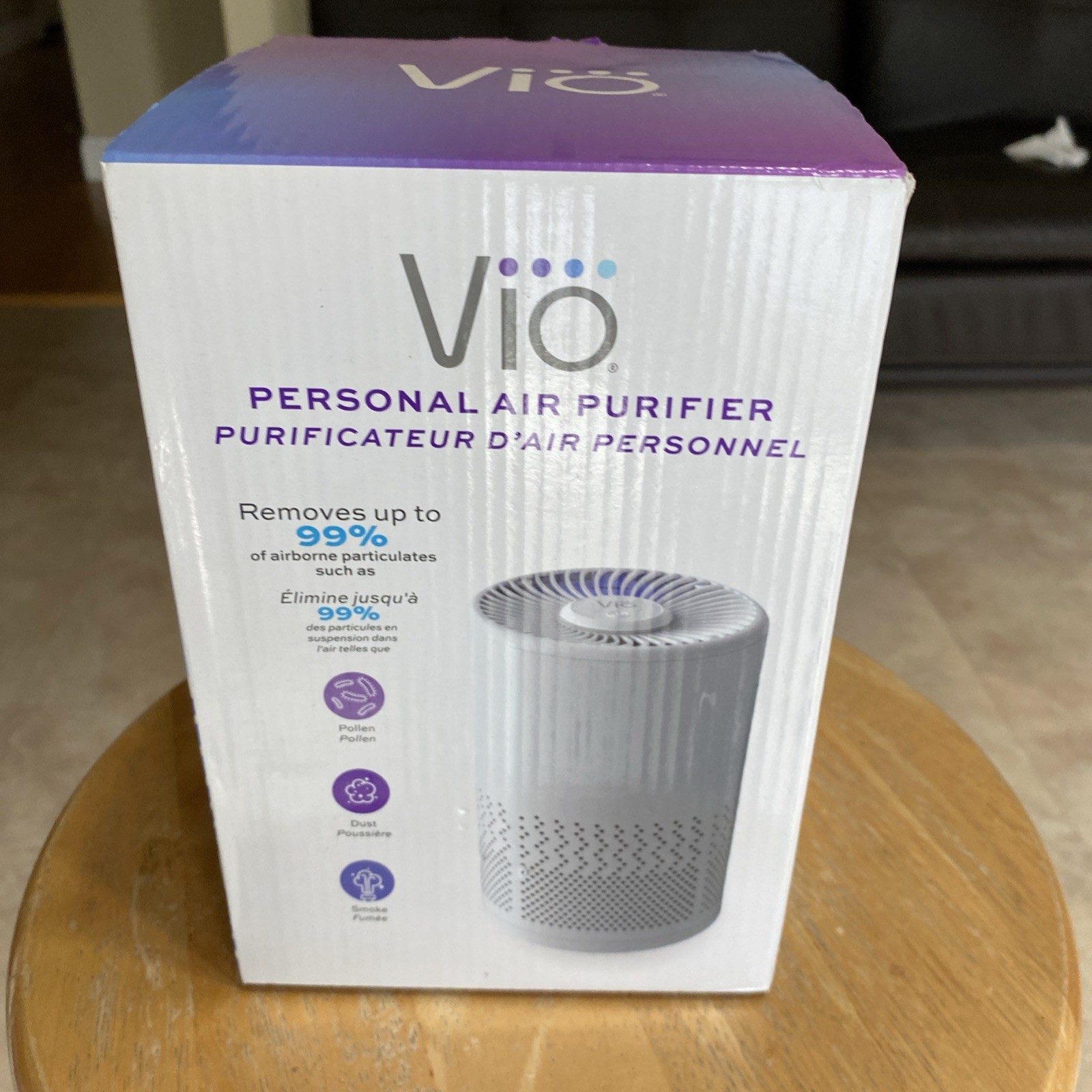 Vio Personal Quiet Portable Air Purifier w/Hepa MERV-13 Filter CARB Certified