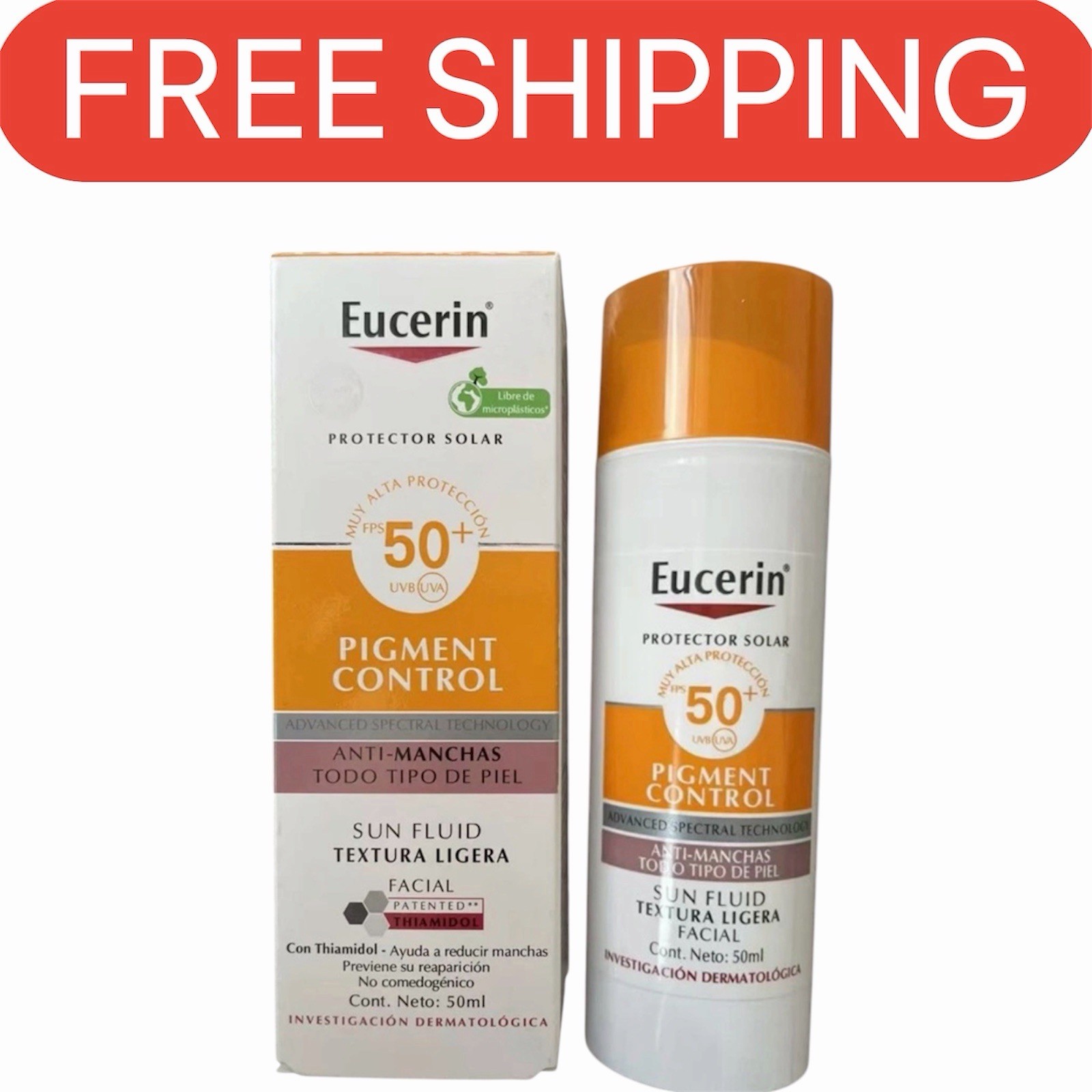 EUCERIN SUN FLUID PIGMENT CONTROL SPF50 + 50ML Exp | 04/2029 EUCERIN SUN FLUID PIGMENT CONTROL SPF50 + 50ML Exp | 04/2029