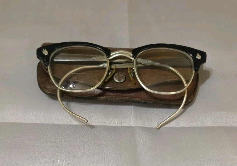 Vintage 1940s-50s American Optical AO Browline Glasses Frames USA 5.5 