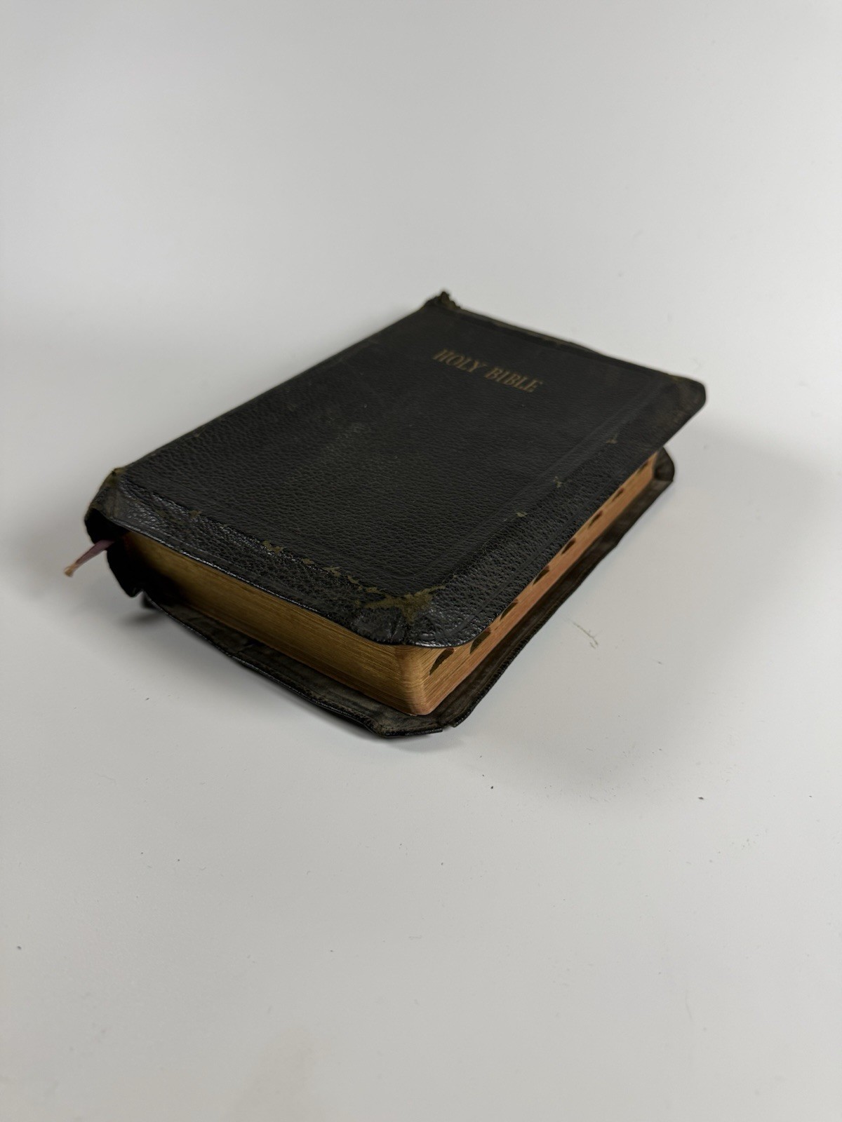 Holy Bible SPENCER PRESS Black Leather INDEXED RARE KJV 1947 WW2 Book Holy Bible SPENCER PRESS Black Leather INDEXED RARE KJV 1947 WW2 Book