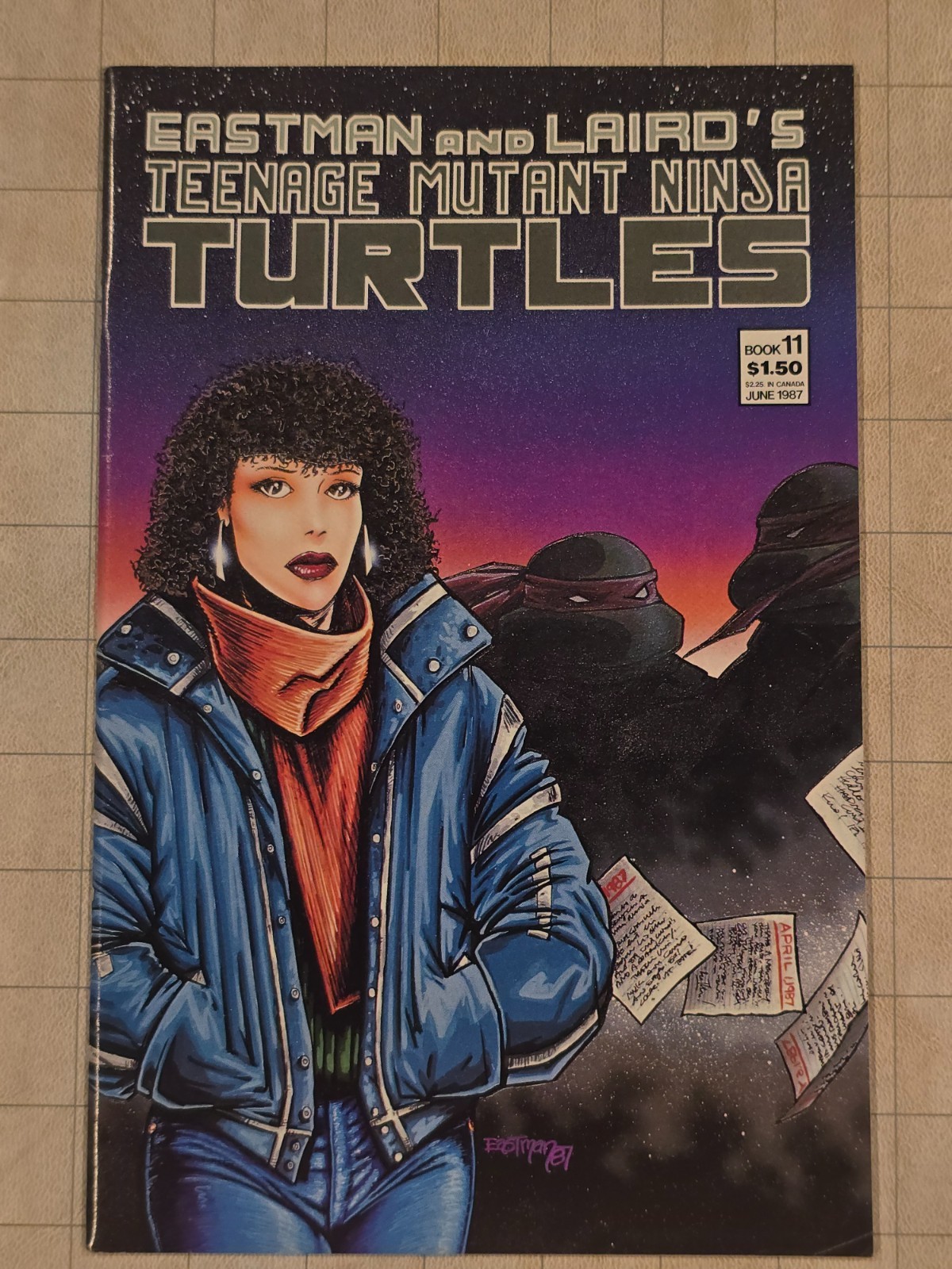 Teenage Mutant Ninja Turtles 11 Wraparound Cover art by Kevin Eastman 1987 Teenage Mutant Ninja Turtles 11 Wraparound Cover art by Kevin Eastman 1987
