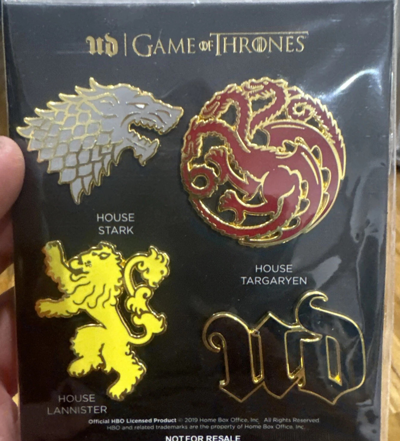 Official HBO Game Of Thrones 4 Pin Set Official HBO Game Of Thrones 4 Pin Set