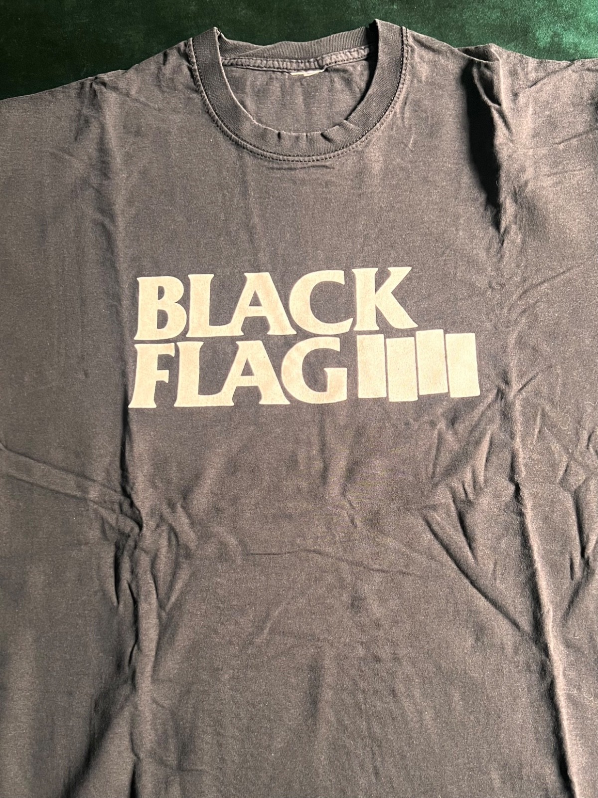 Vintage BLACK FLAG Bars T-Shirt Faded Distressed Hardcore Punk SST Rollins L