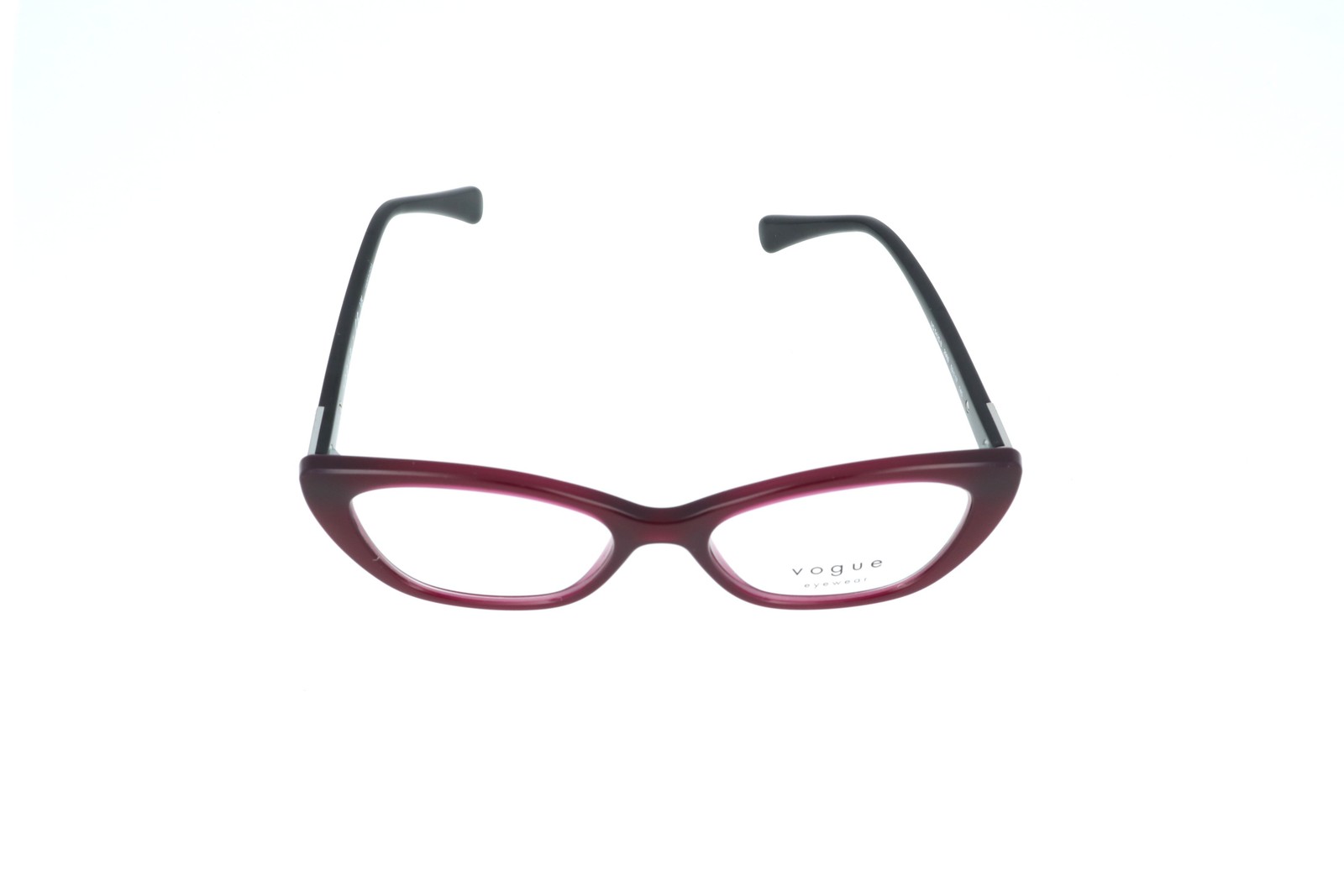 Vogue VO5425B 2989 Transparent Dark Cherry Oval Eyeglasses Frames 52-17-140