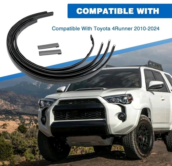 6PCS Roof Drip Molding Weatherstrip Compatible with Toyota 4Runner 2010-2024 6PCS Roof Drip Molding Weatherstrip Compatible with Toyota 4Runner 2010-2024