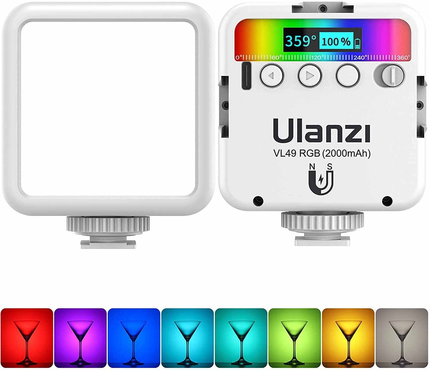 Ulanzi VL49 RGB LED Video Vlog Fill Light Phone Camera Photography Pocket Light Ulanzi VL49 RGB LED Video Vlog Fill Light Phone Camera Photography Pocket Light