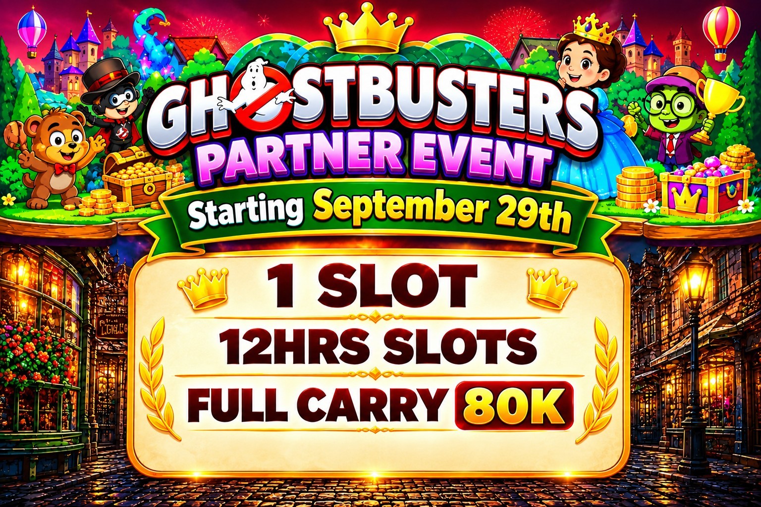 [MONO_POLY_GO]GHOSTBUSTERS_PARTNER EVENT 6-8HRS _SLOT🎰 -AVAILABLE