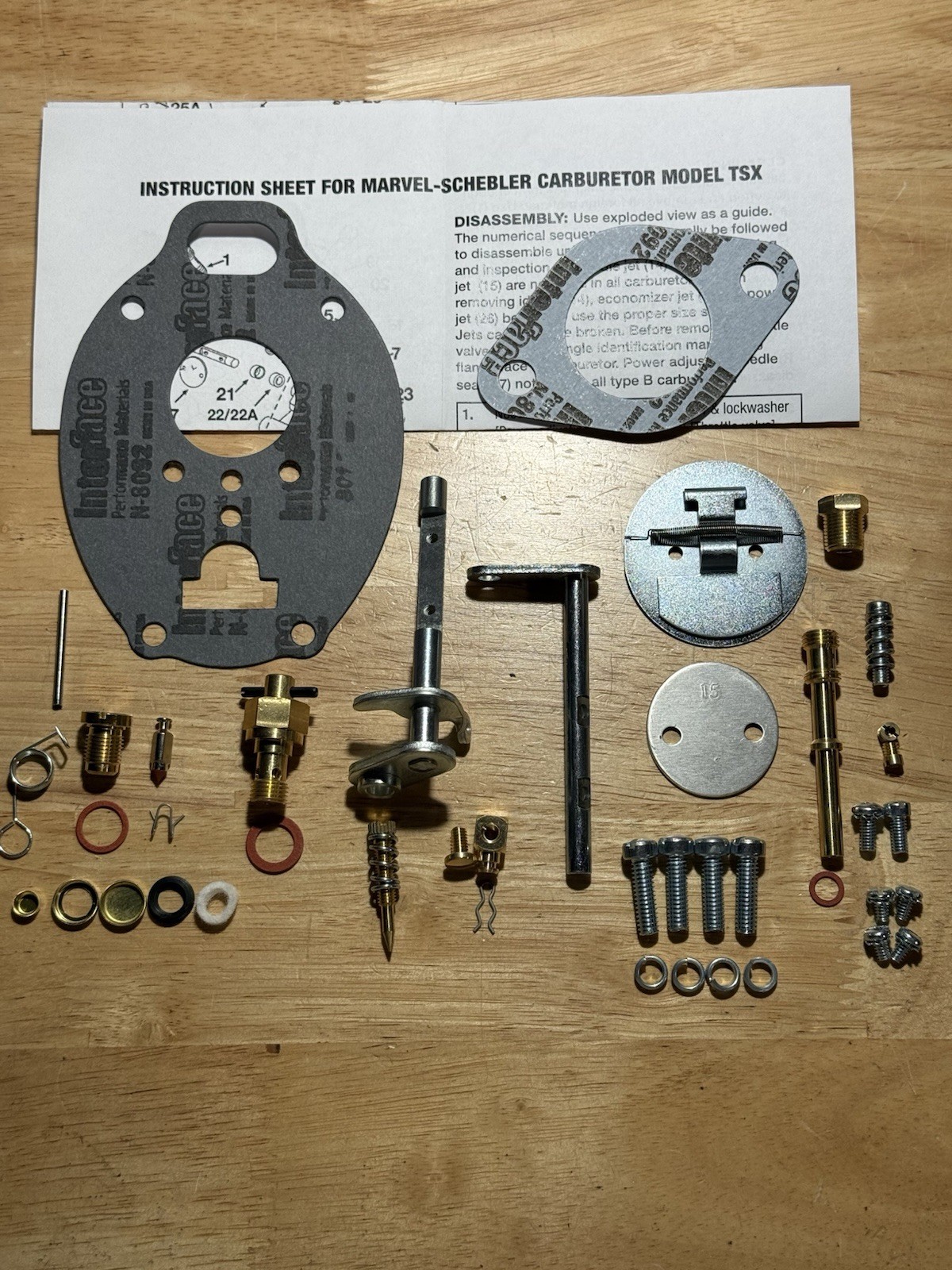John Deere 2010 Marvel Schebler Comprehensive carburetor kit TSX810 TSX899 John Deere 2010 Marvel Schebler Comprehensive carburetor kit TSX810 TSX899