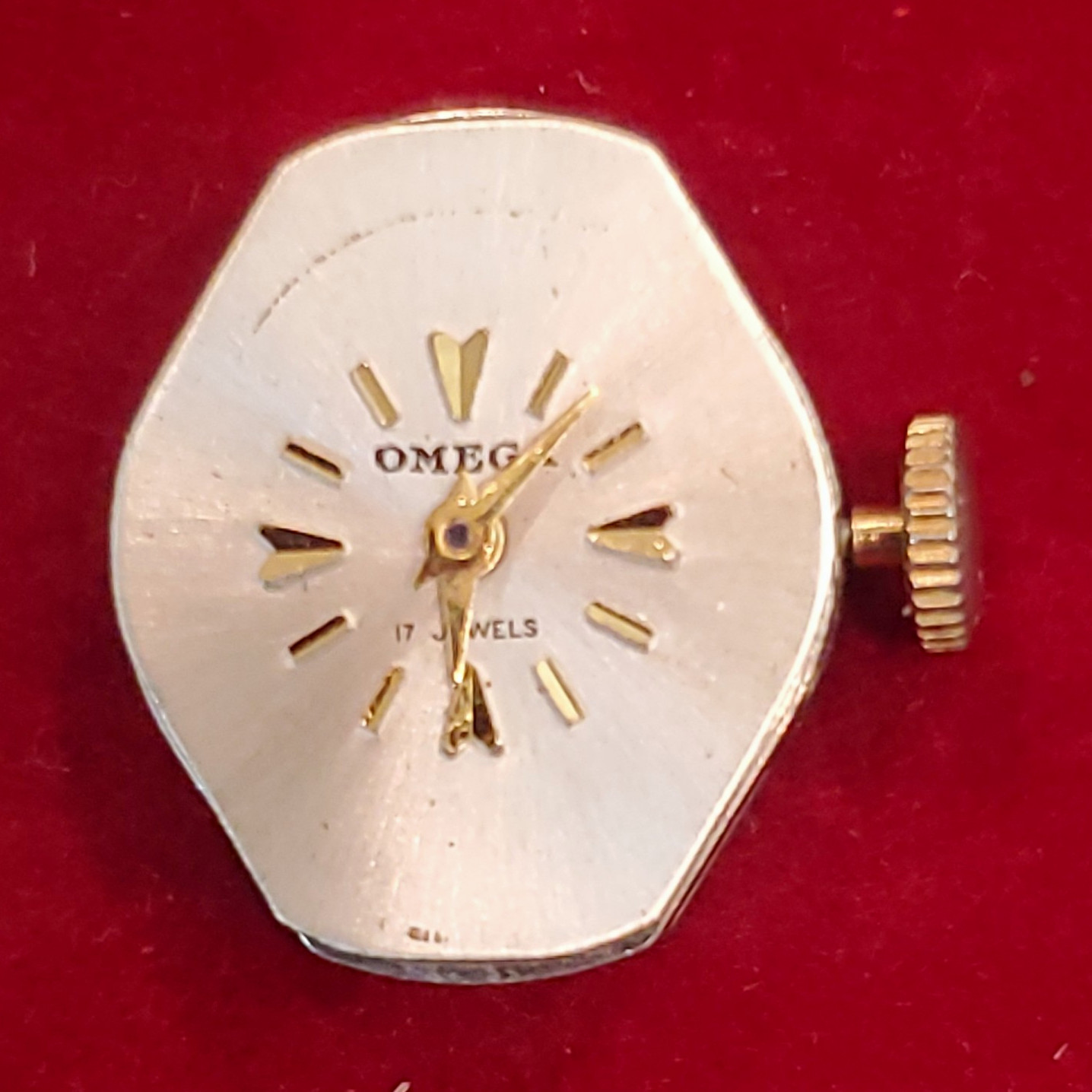 OMEGA | Manual Watch Movement Cal 248 17J | w/ Dial Hands Crown | As Is OMEGA | Manual Watch Movement Cal 248 17J | w/ Dial Hands Crown | As Is