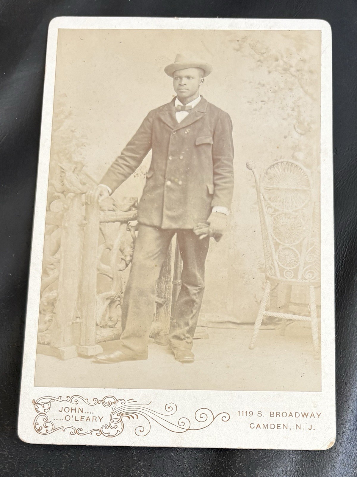 1890s Camden New Jersey African American Man Black History Cabinet Card