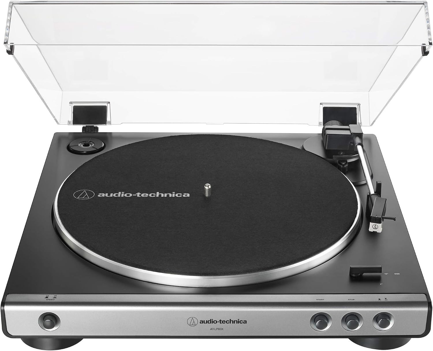 Audio-Technica AT-LP60X Fully Automatic Belt-Drive Turntable - Gunmetal