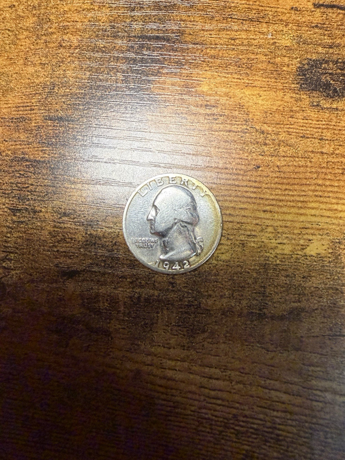 1942-S Washington Quarter 25C Silver 0.9 Fineness Business Strike