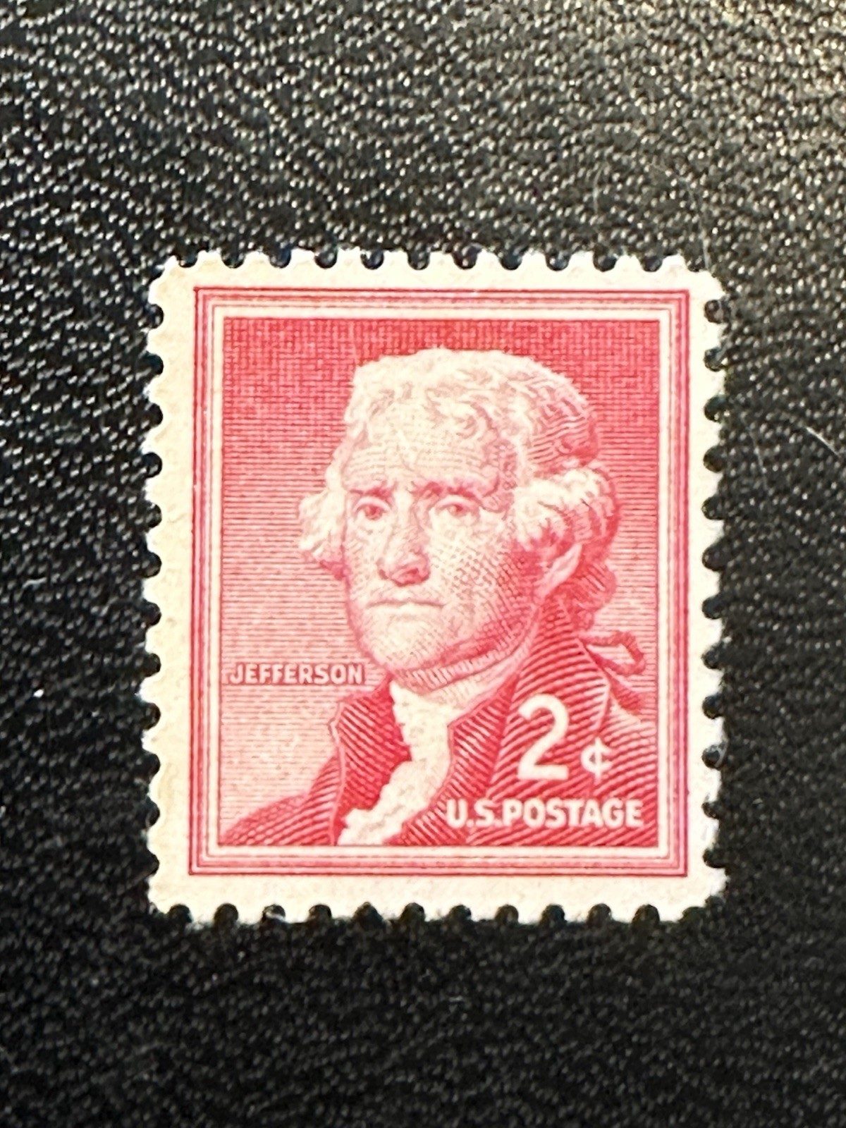 RARE USA UNUSED FINE Postage Stamp 2¢ Thomas Jefferson Red Mint No Gum (MNG) RARE USA UNUSED FINE Postage Stamp 2¢ Thomas Jefferson Red Mint No Gum (MNG)