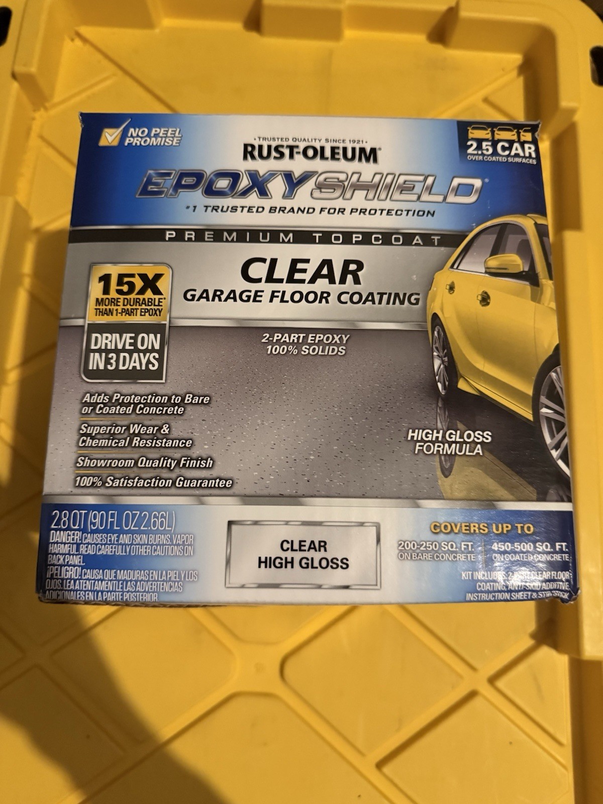 Rust-Oleum EpoxyShield High Gloss Clear Premium Floor Coating Kit 90 oz