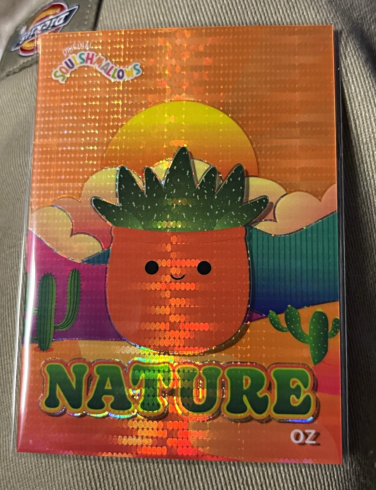 Panini Squishmallows 2025 orange pulsar Prizm Nature Oz #6 Serial# 109/215