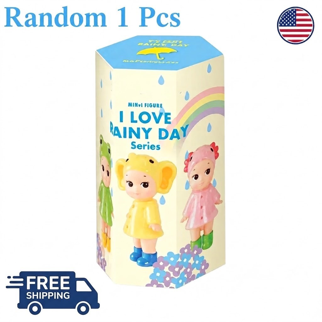 Sonny Angel I Love Rainy Day Series Blind Box Mini Figure Toys USA**