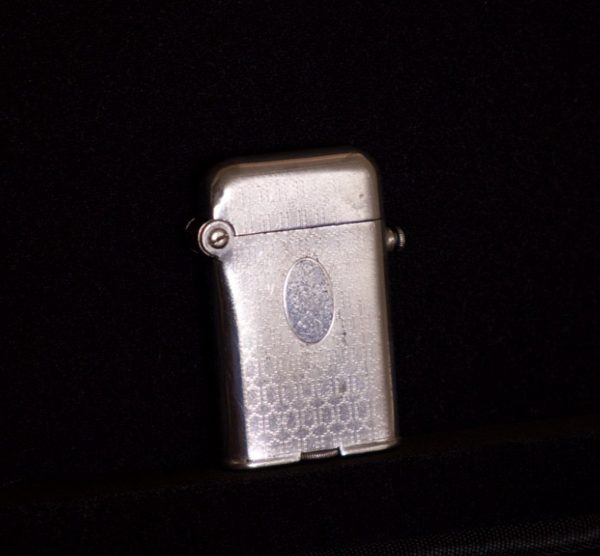 Thorens Single Claw Antique Lighter SILVER PLATED Art Deco Pat 137508 Working