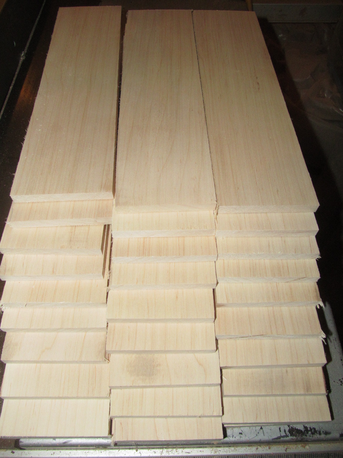 TWENTY SANDED PIECES THIN, KILN DRIED, MAPLE 12\