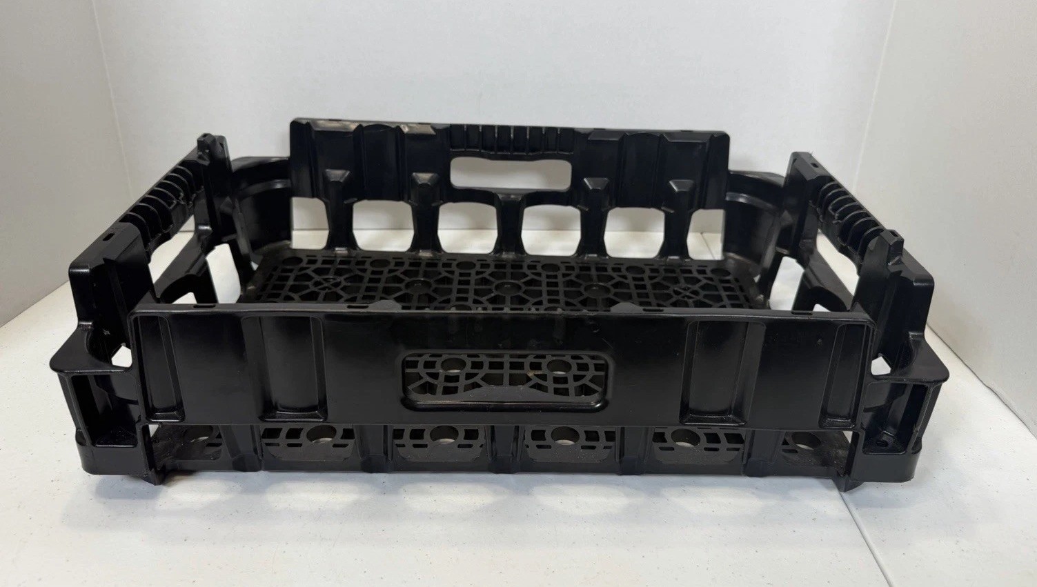 ORBIS NPL412 24 390/500 Ml Bottle Beverage Crate Tray Black Plastic Made In USA
