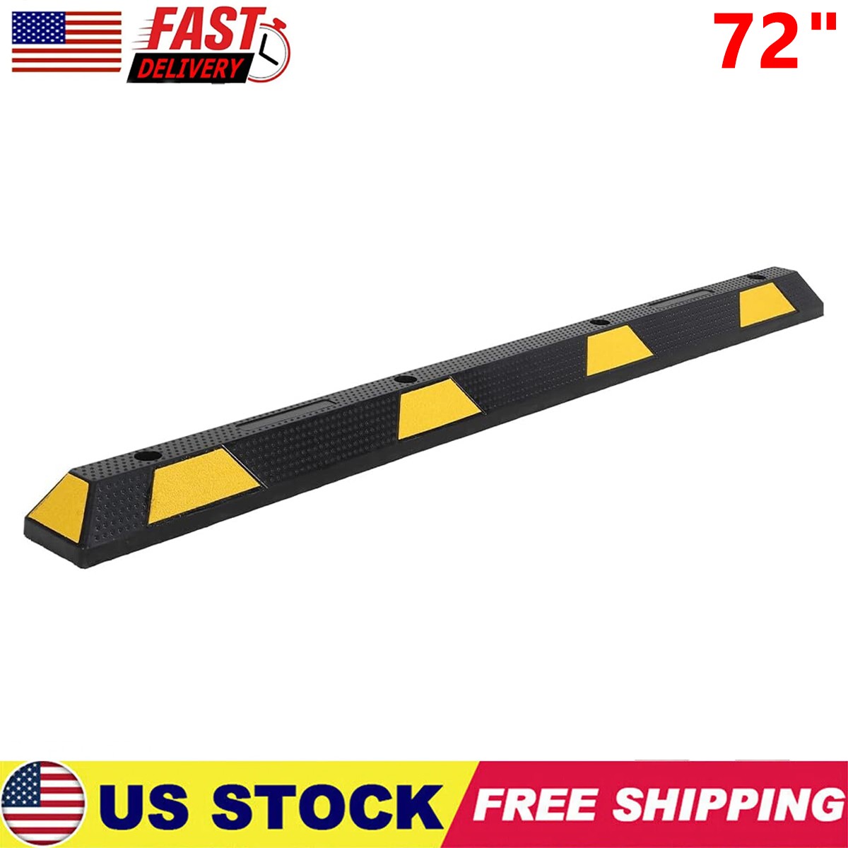 1Pc Rubber Parking Curb,72\
