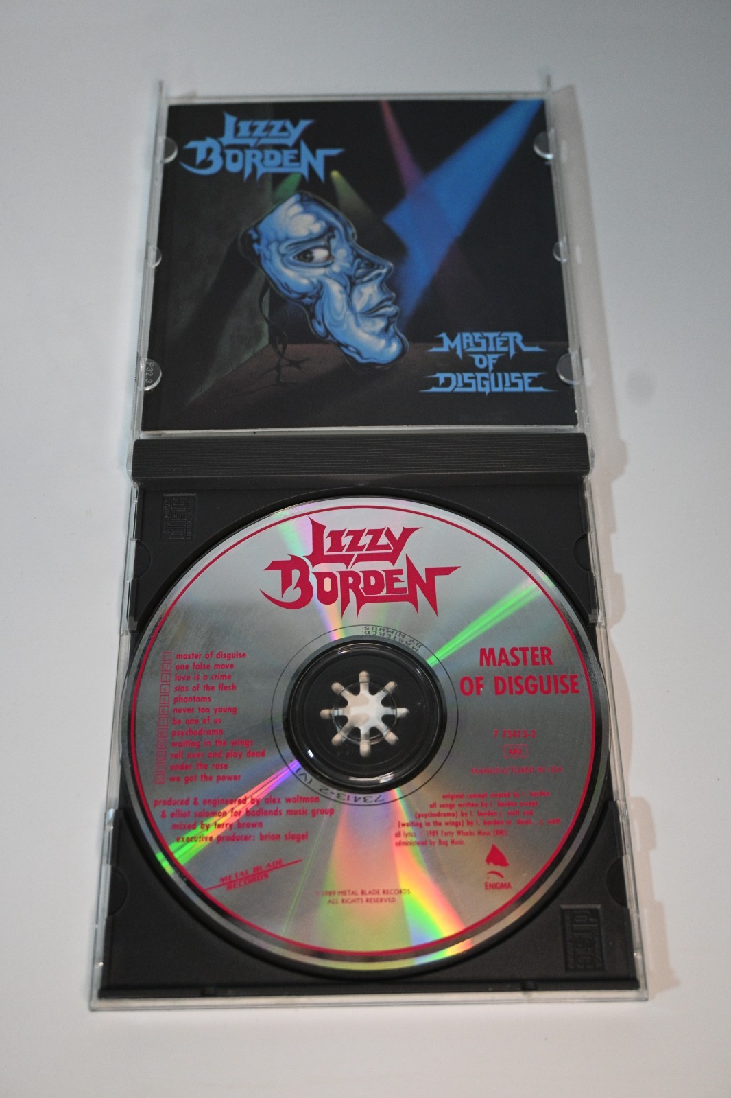 Lizzy Borden - Master Of Disguise - 1989 - Enigma/Metal Blade - CD