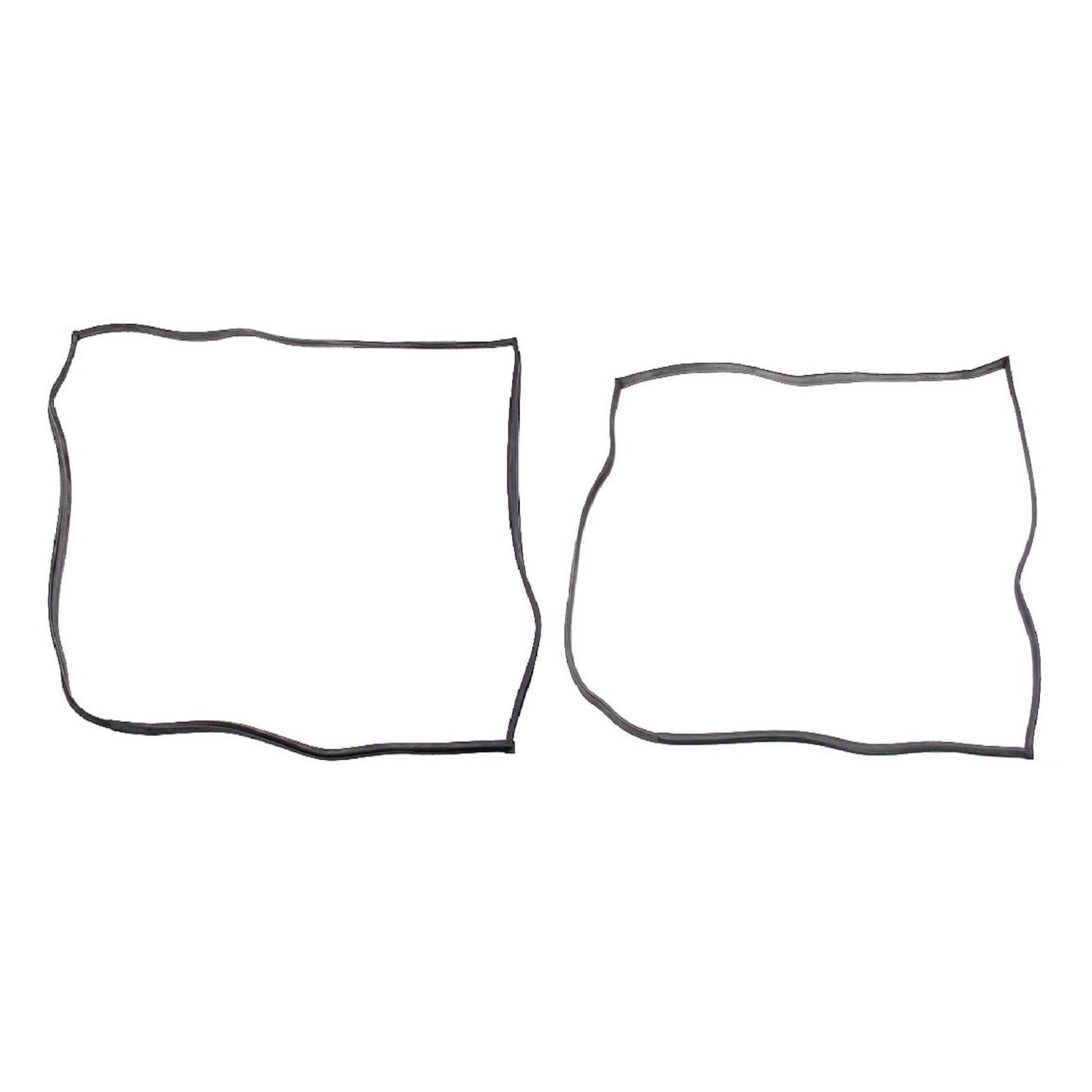 Left Right Door Body Rubber Seal Set for VW Beetle 1950-1966 Black 167-0280