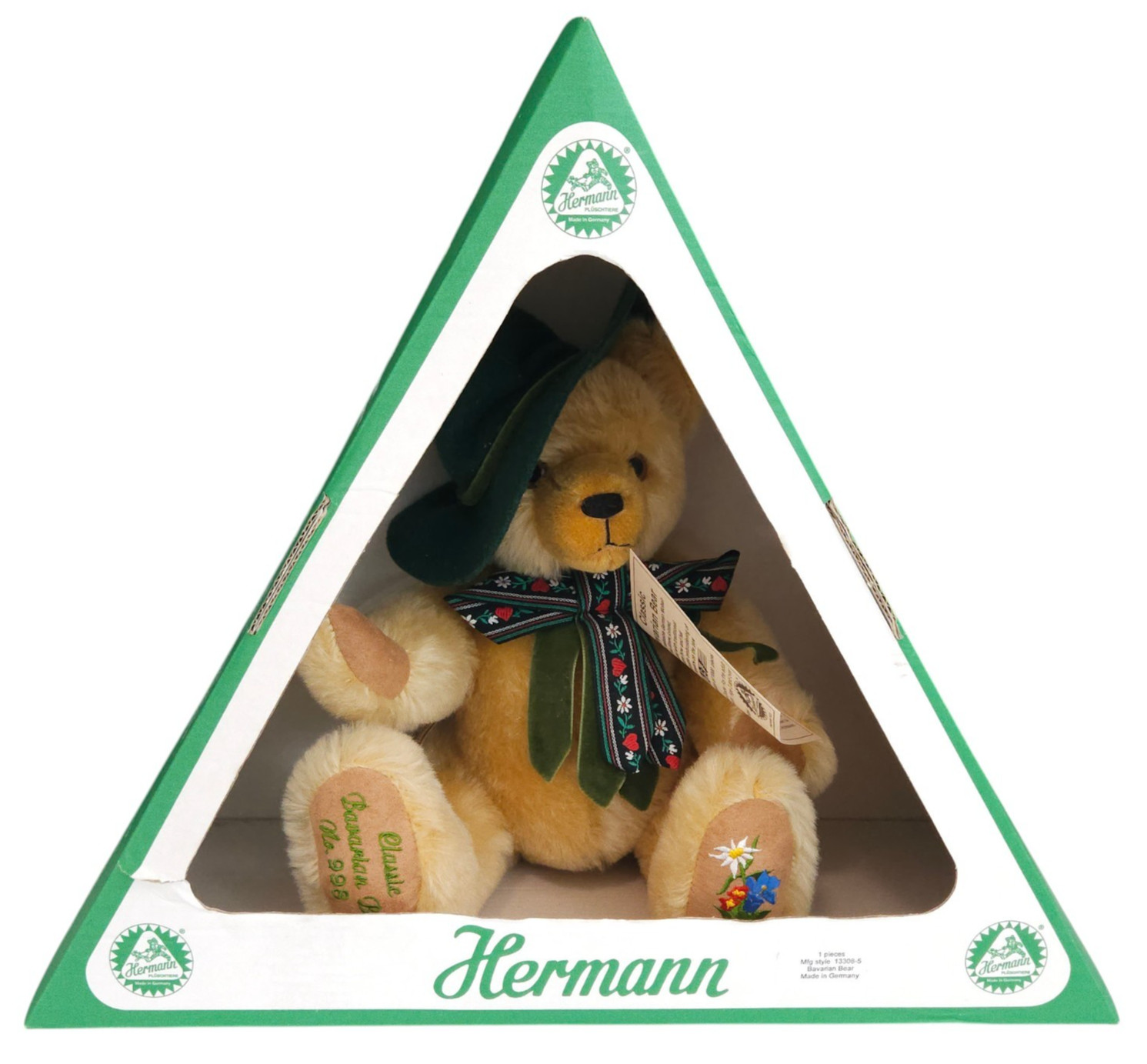 Hermann Classic Bavarian Bear Mohair Ltd Ed #998/2000 Germany With Box & Tags Hermann Classic Bavarian Bear Mohair Ltd Ed #998/2000 Germany With Box & Tags