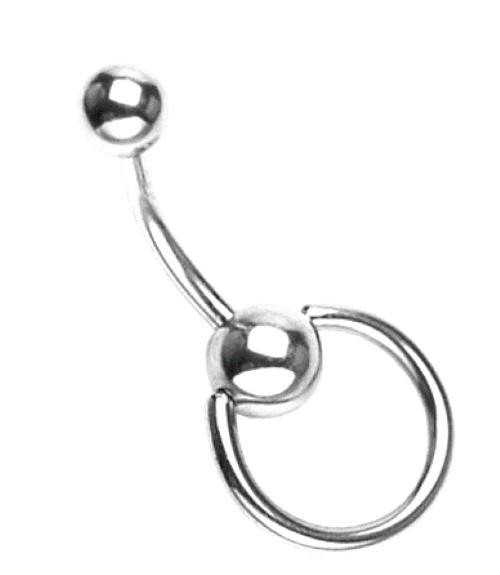 Personalize our Own 14g Pressure Ball Barbell Doorknocker VCH Belly Ring Sexy