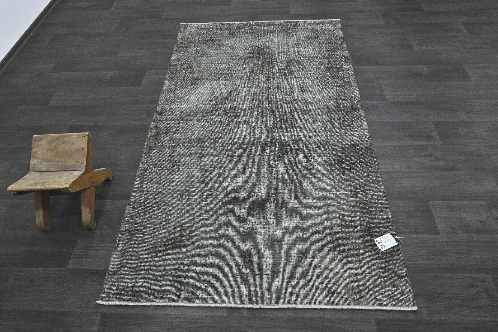 Oushak Turkish Vintage Rug 4x7 Kilim Rug Anatolian Handmade Boho Decor GRAY
