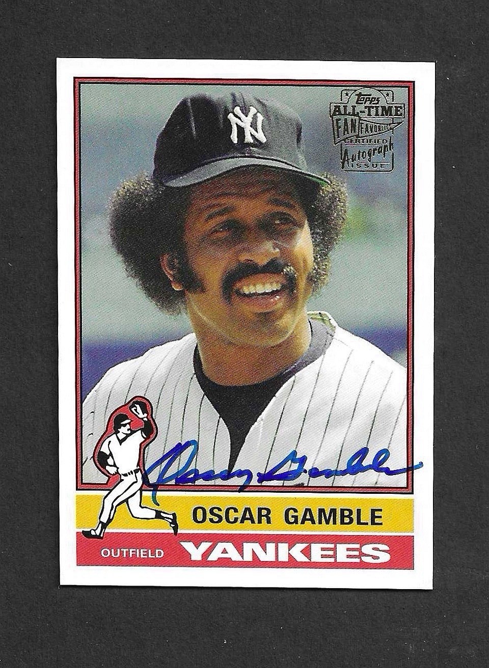 OSCAR GAMBLE 2005 Topps Archives All-Time Fan Favorites Auto Yankees OSCAR GAMBLE 2005 Topps Archives All-Time Fan Favorites Auto Yankees