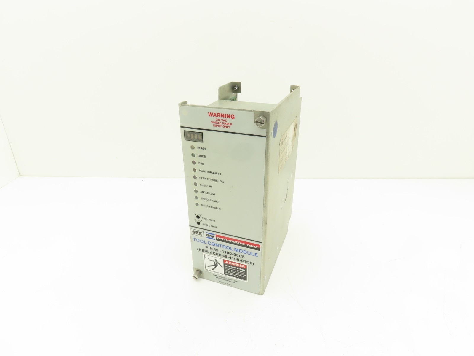 Tech-Motive Tool 49-4100-03C5 SPX GSE Tool Control Module 230 VAC 1PH Input