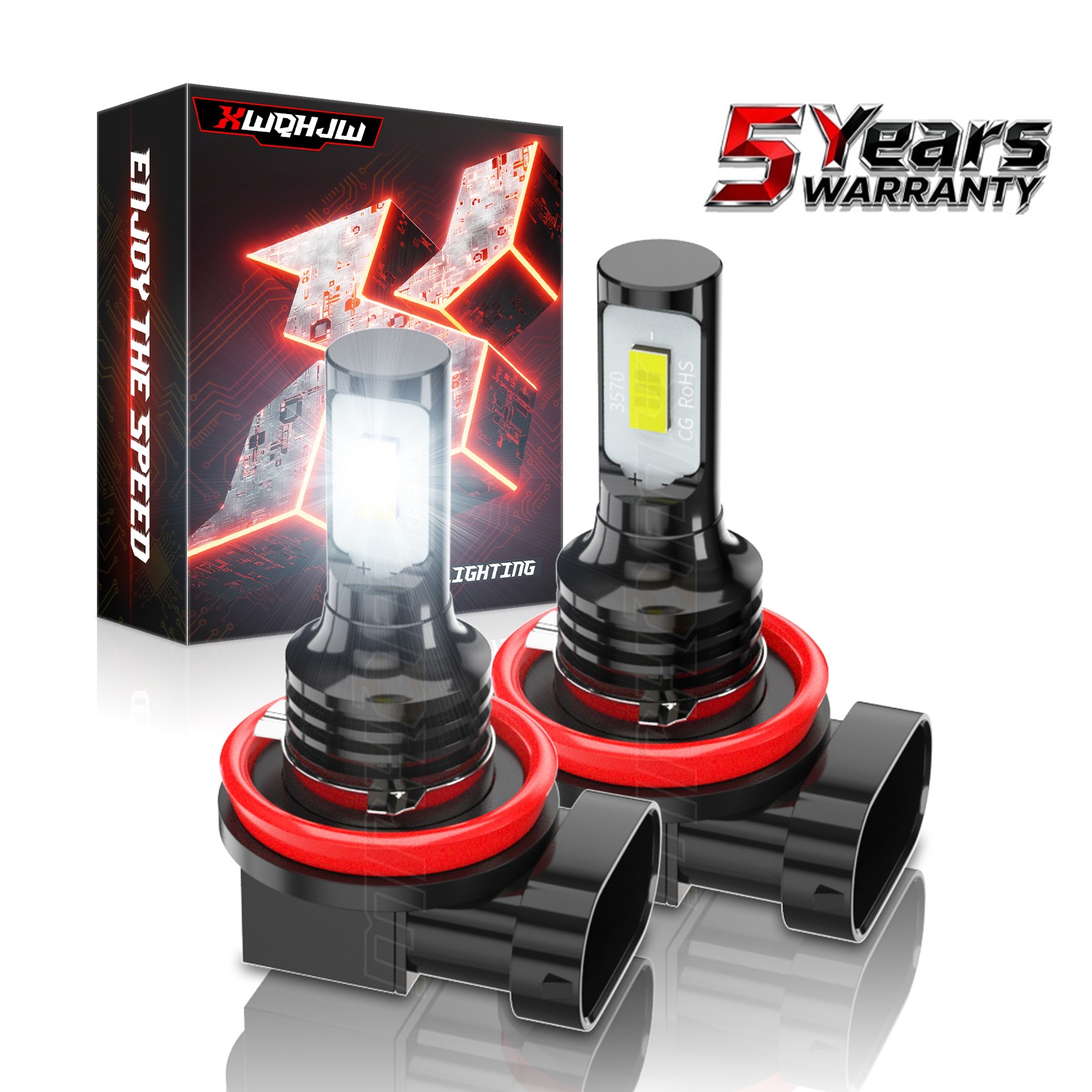 LED Fog Light Bulb H11 High Power 40W Lamps 6K White Foglight Bulbs H8 Kit
